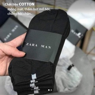 Tất Nam Nữ Zara Trơn Cổ Ngắn Vớ Nam