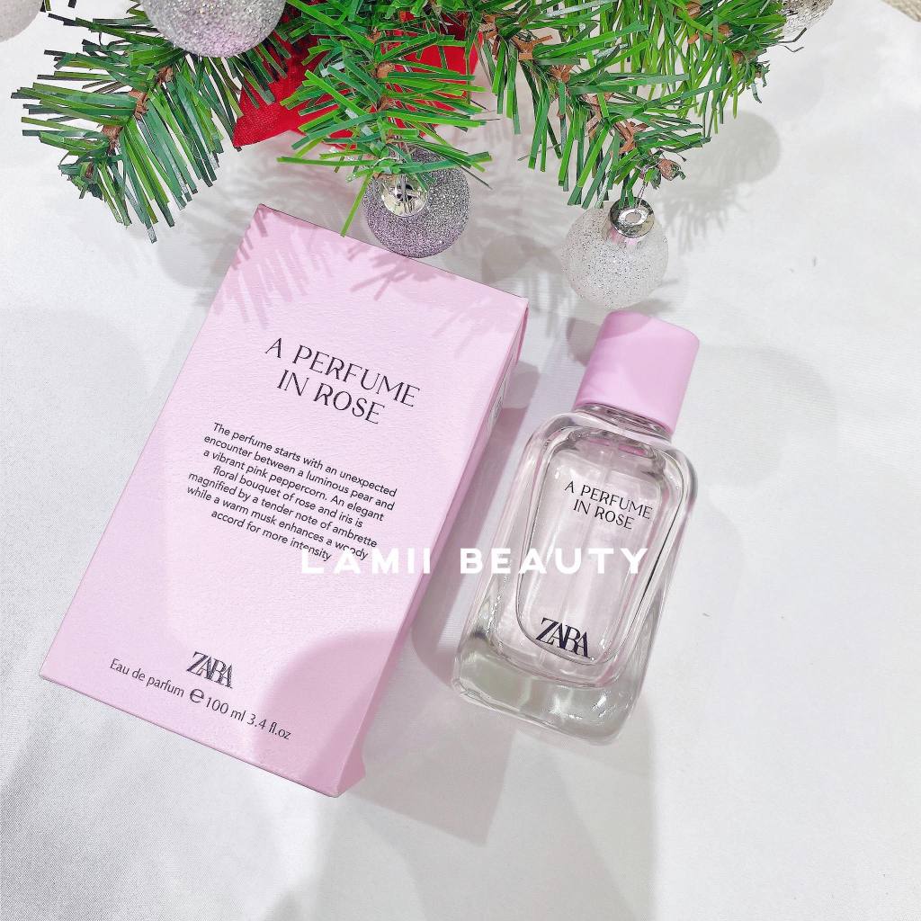 Chính hãng Spain- Nước hoa ZARA PERFUME IN ROSE/ CASHMERE ROSE 100ml bản mới 2023- LAMII BEAUTY