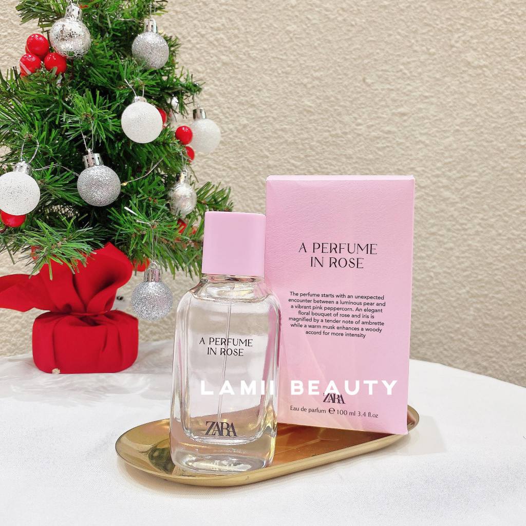 Chính hãng Spain- Nước hoa ZARA PERFUME IN ROSE/ CASHMERE ROSE 100ml bản mới 2023- LAMII BEAUTY