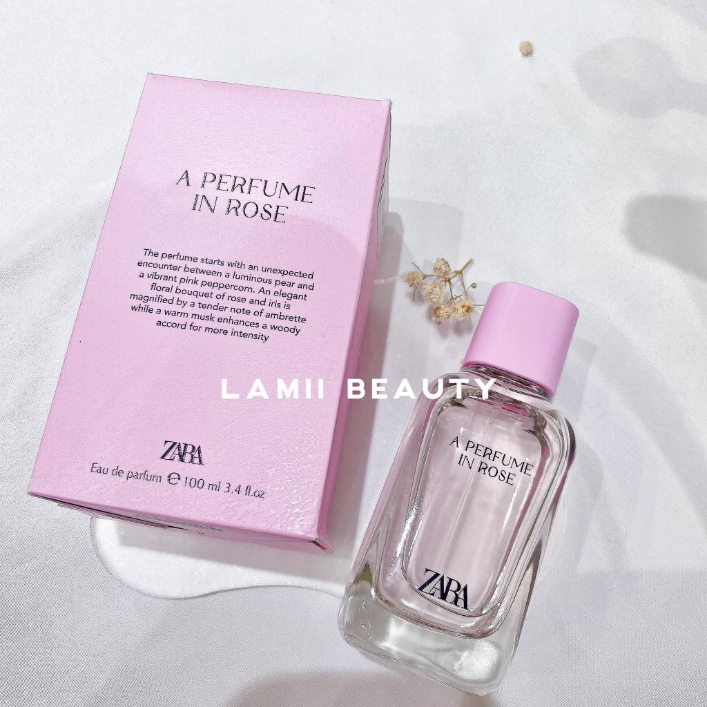 Chính hãng Spain- Nước hoa ZARA PERFUME IN ROSE/ CASHMERE ROSE 100ml bản mới 2023- LAMII BEAUTY