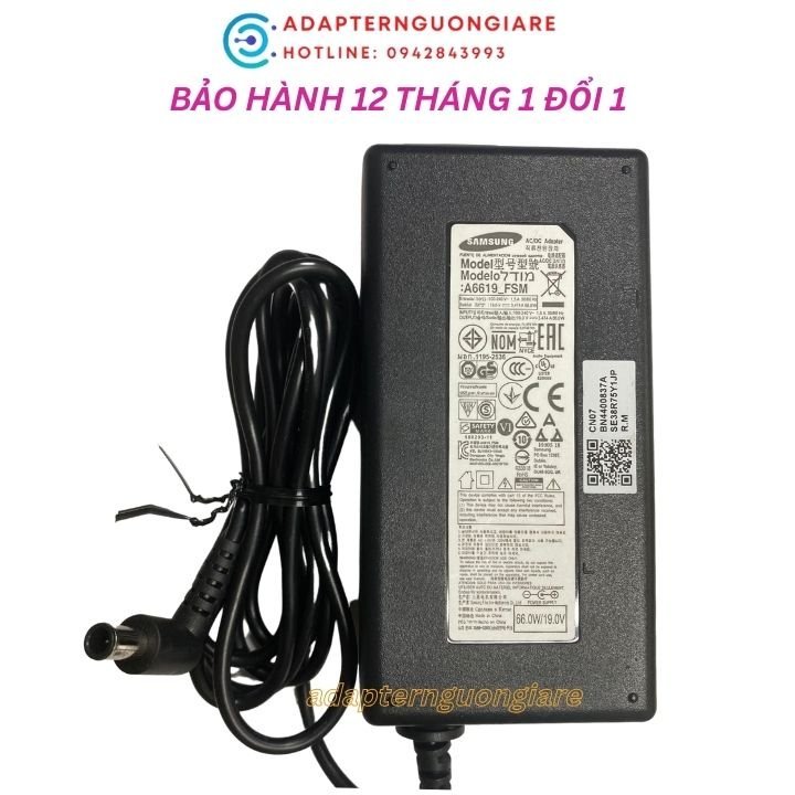 Bộ adapter nguồn cho TV samsung 19v 3.11a / 3.17A /3.474a 59W 60W - hàng zin bóc máy