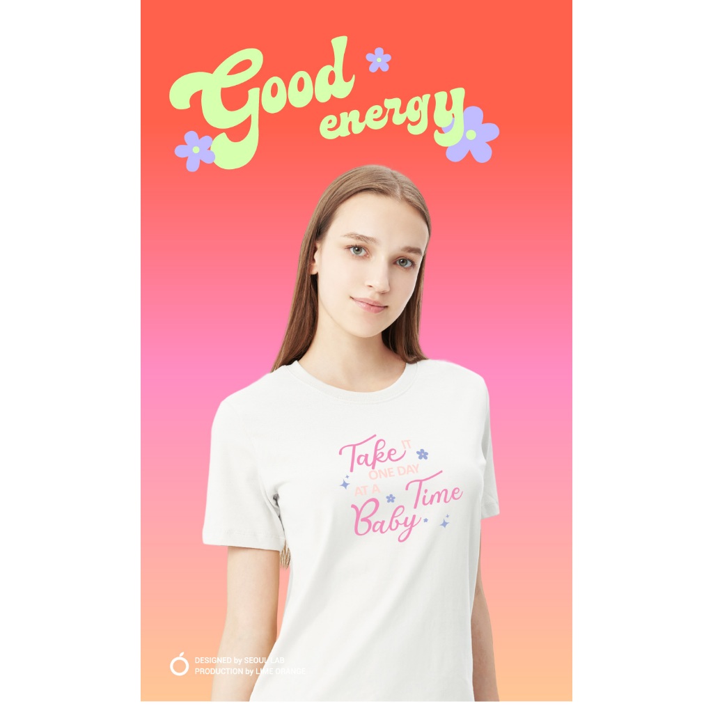 Áo Thun Hình In - Good Energy T-Shirt - LO23161144