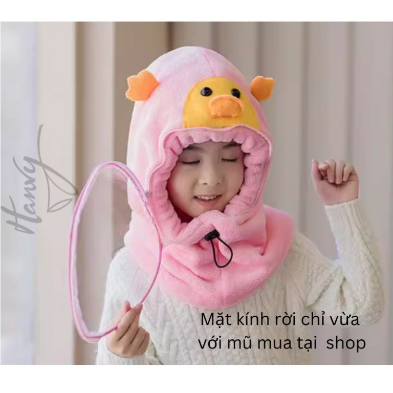 Mặt kính Mica rời thay thế cho Mũ lông cừu trùm đầu