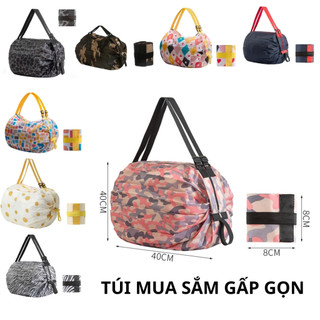 Túi mua sắm đựng đồ dùng cá nhân đeo vai gấp gọn chống nước du lịch tiện lợi