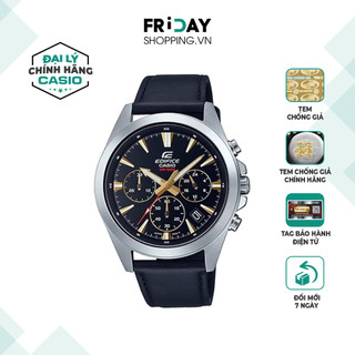Đồng hồ casio edifice nam efv-630l-1avudf dây da chính hãng