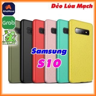 [Ảnh Thật] Ốp Lưng Dẻo Samsung Galaxy S10 6.1" Sợi Lúa Mạch TPU