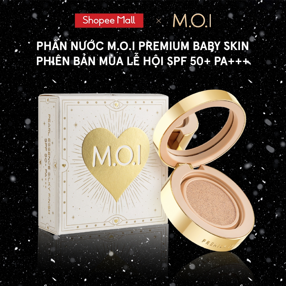 Phấn nước M.O.I Premium Baby Skin Phiên bản mùa lễ hội SPF 50+ PA+++ 12g