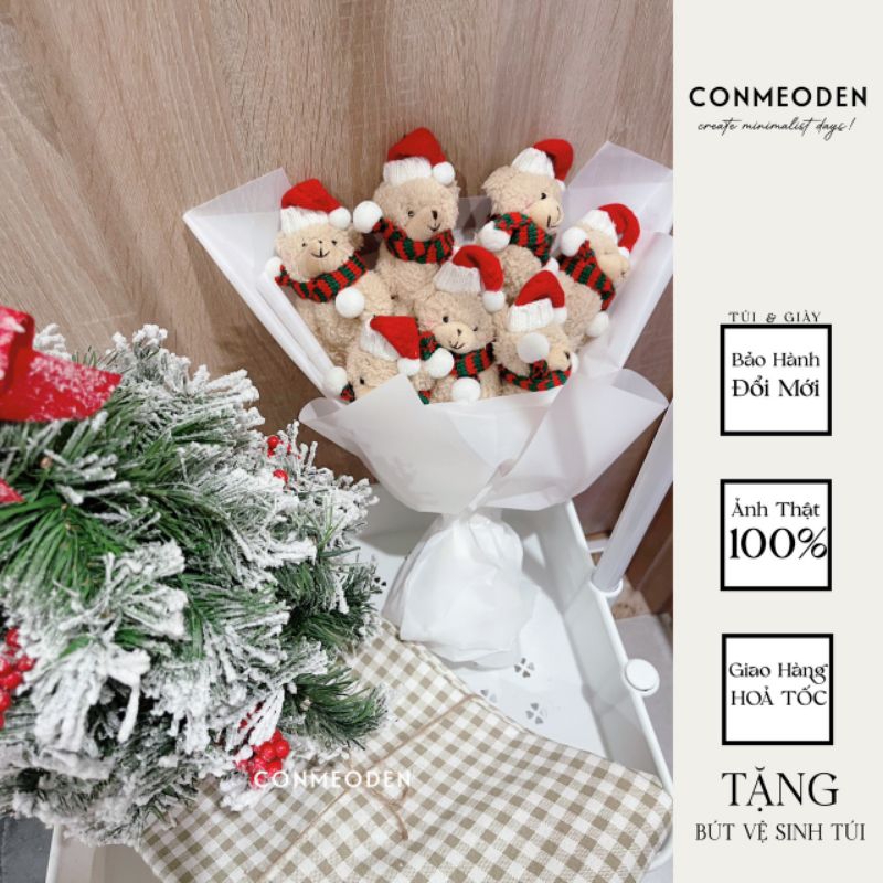 Móc Khoá Gấu Teddy Giáng Sinh CONMEODEN