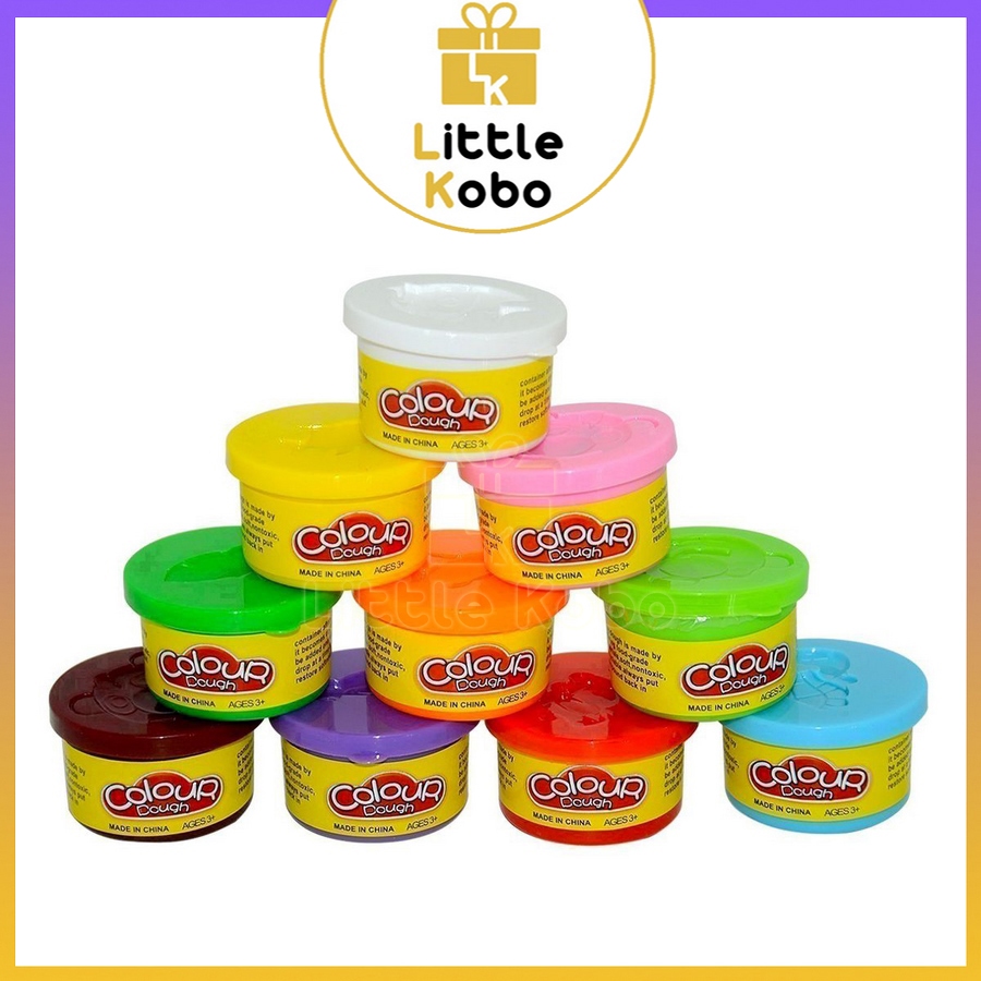Đất Sét Nặn 6 Màu Vui Nhộn Có Khuôn Colour Dough Đất Nặn Thủ Công Mỹ Thuật Đồ Chơi Trẻ Em Sáng Tạo Khéo Tay Có Mùi Thơm
