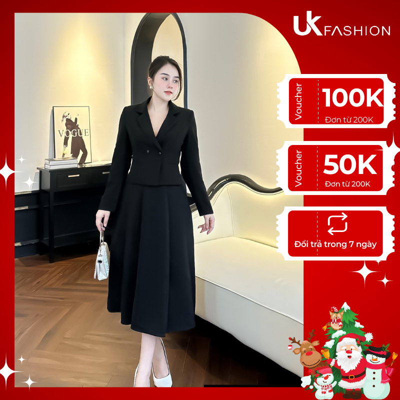 Áo Vest Túi 2 Cúc Bọc UK Fashion Chất Liệu Cao Cấp, Lên Form Đứng Dáng UKAK2310001