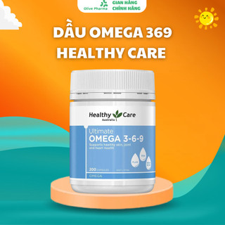 Dầu Omega 369 Của Healthy Care Úc 200 Viên (mẫu mới) Cân Bằng Hooc mon Làm đẹp da , Khỏe Tóc, Giảm Cân, Huyết Áp Cao