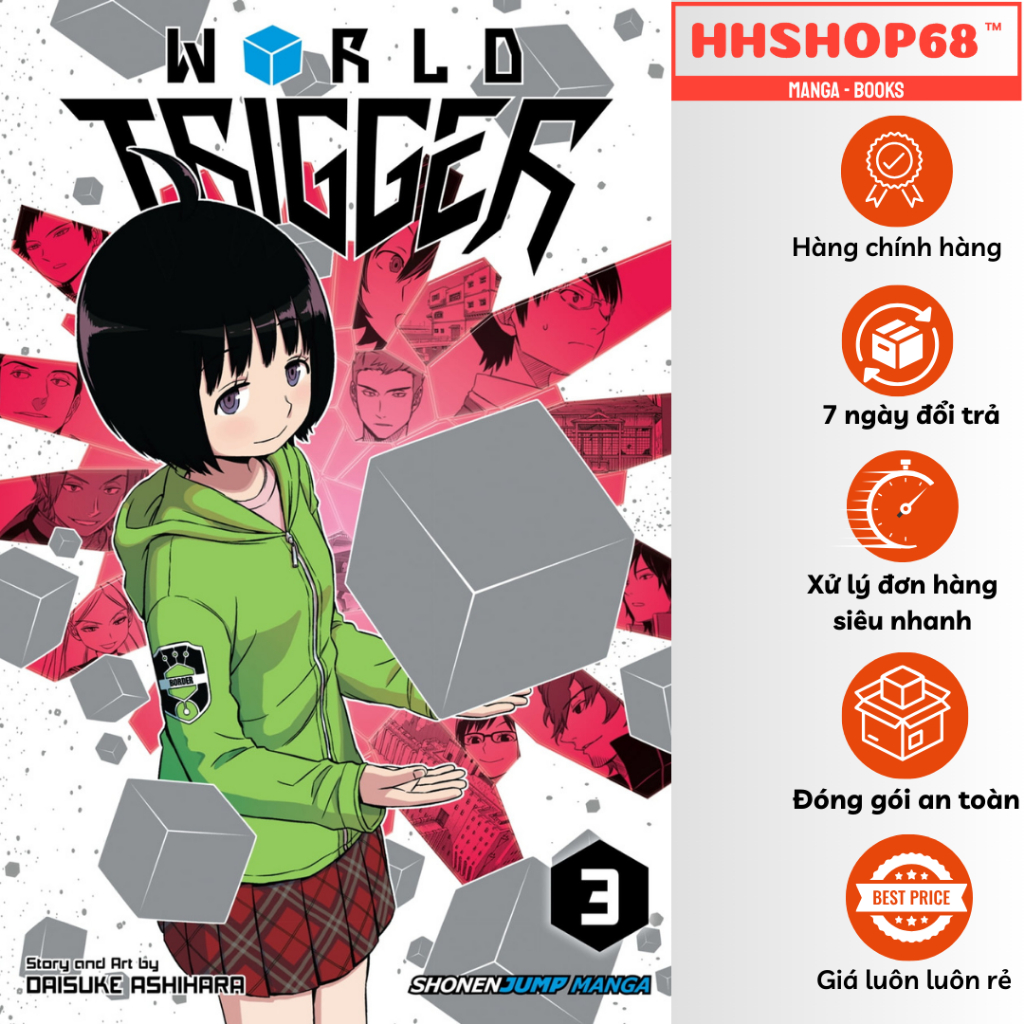 Truyện tranh - World Trigger tập 1 2 3 4 5 6 7 8 9 10 11 12 13 14 15 - NXB Kim Đồng