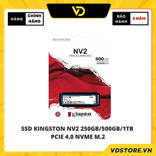 Ssd kingston nv2 250gb/500gb/1tb pcie 4.0 nvme m.2