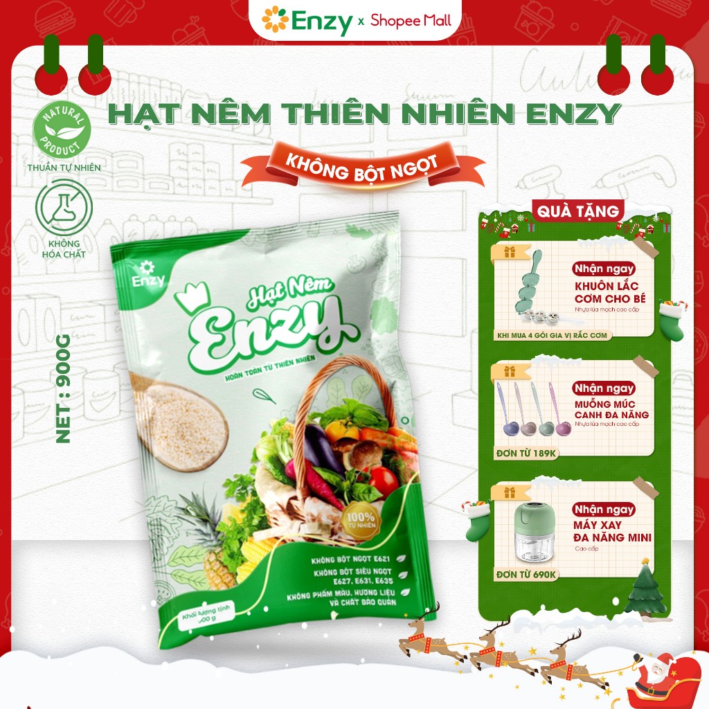Hạt Nêm Rau Củ Enzy Gói 900g