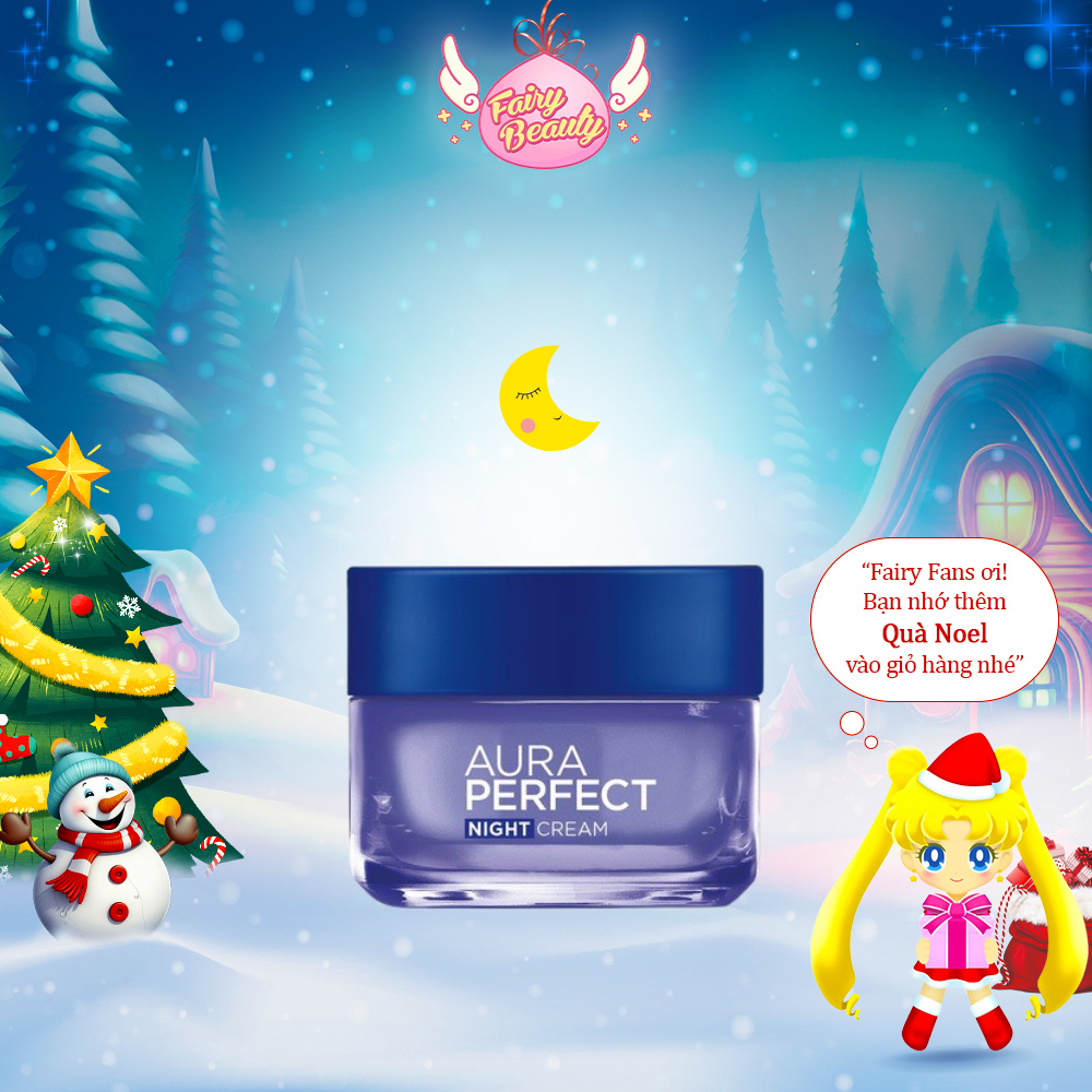 Kem Dưỡng Ban Đêm Giúp Trắng Sáng Và Đều Màu Da Hoàn Hảo Aura Perfect Night Cream 50ml