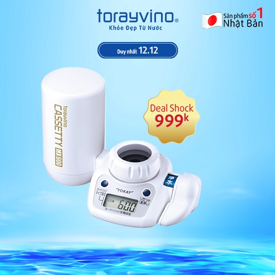 Máy lọc nước Torayvino MK204MX uống trực tiếp-Màng lọc sợi rỗng-Giữ nguyên khoáng chất-Dễ tháo lắp