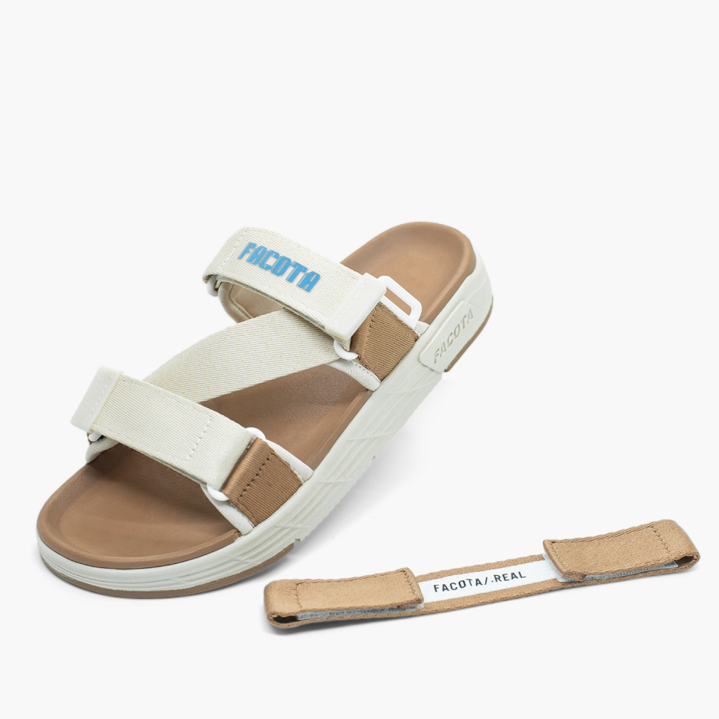 Giày sandal nam nữ unisex đi học quai ngang Facota FC05 Sport  đế cao 3 phân