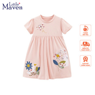Váy hè hồng thỏ hoa Little Maven thời trang trẻ em từ 2-7 tuổi LMS1828 - MW9315