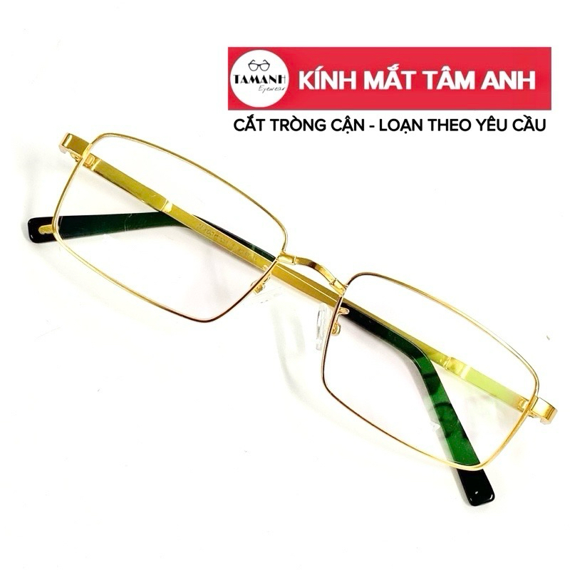 Gọng kính cận, viễn niko.n titan dành cho namsiêu dẻo, siêu nhẹ tặng hộp và khăn lau kính