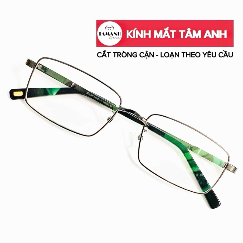 Gọng kính cận, viễn niko.n titan dành cho namsiêu dẻo, siêu nhẹ tặng hộp và khăn lau kính