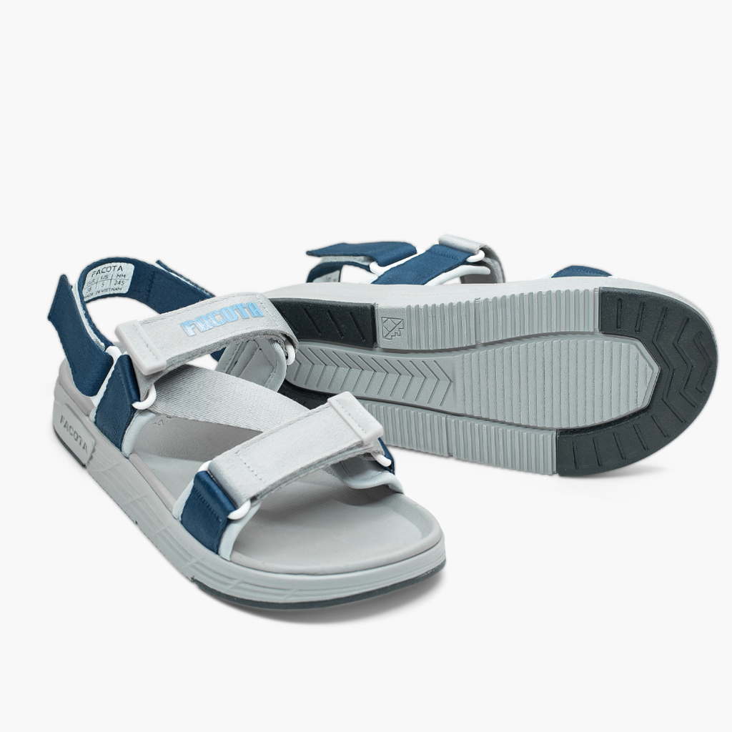 Giày sandal nam nữ unisex đi học quai ngang Facota FC05 Sport  đế cao 3 phân