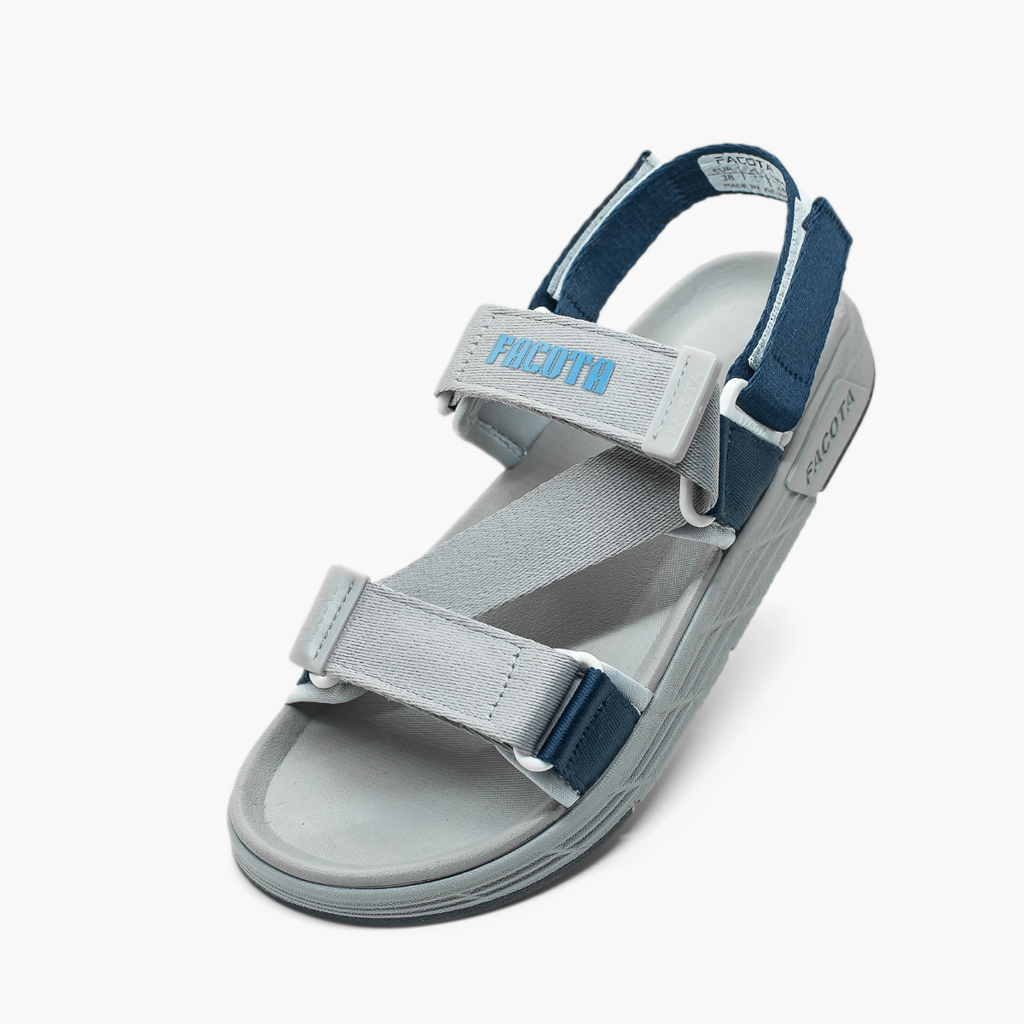 Giày sandal nam nữ unisex đi học quai ngang Facota FC05 Sport  đế cao 3 phân