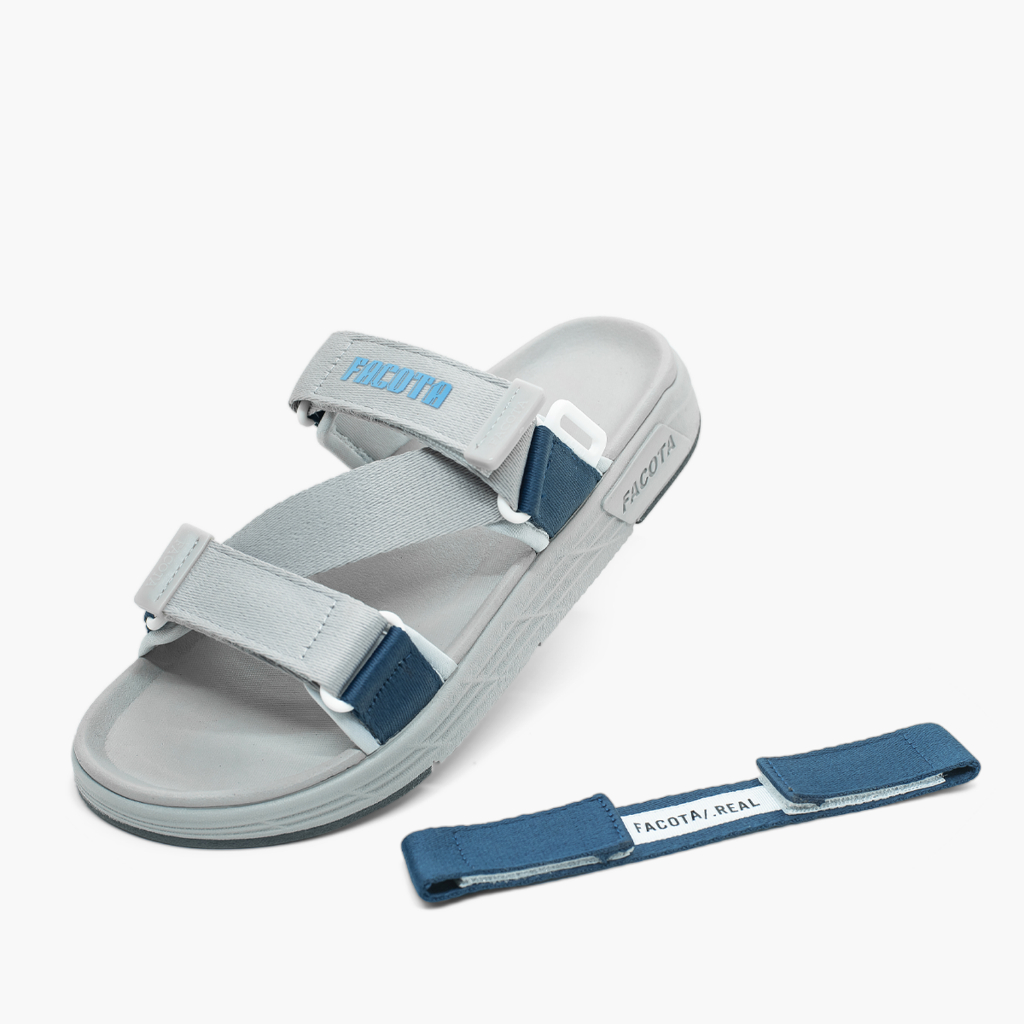 Giày sandal nam nữ unisex đi học quai ngang Facota FC06 Sport  đế cao 3 phân