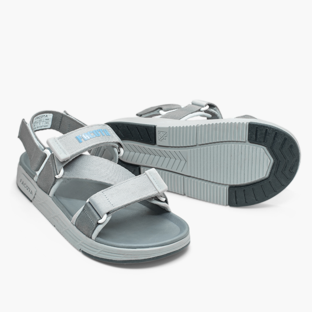 Giày sandal nam nữ unisex đi học quai ngang Facota FC06 Sport  đế cao 3 phân