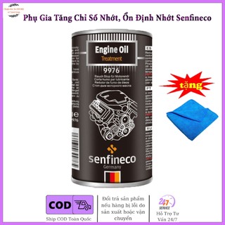 Phụ gia tăng chỉ số nhớt, ổn định nhớt senfineco engine oil treatment 9976 - 300ml tặng khăn
