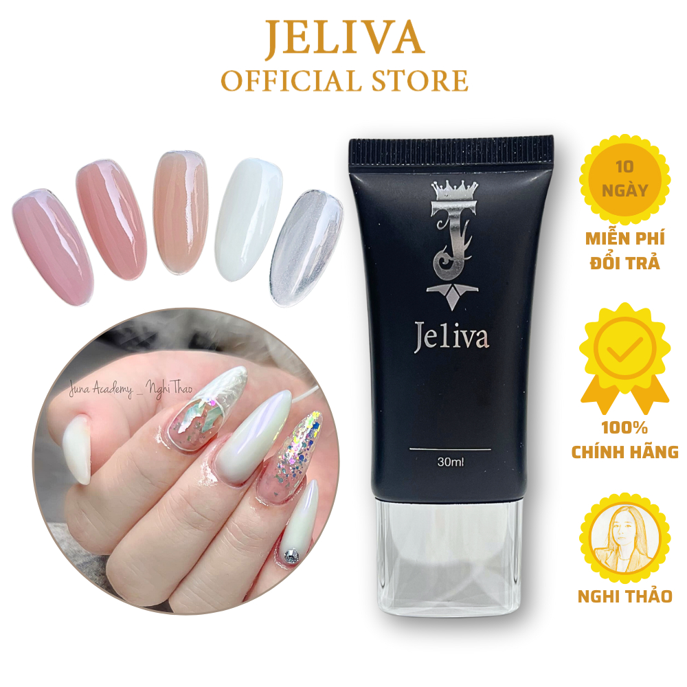 Gel gôm đắp móng JELIVA không chảy