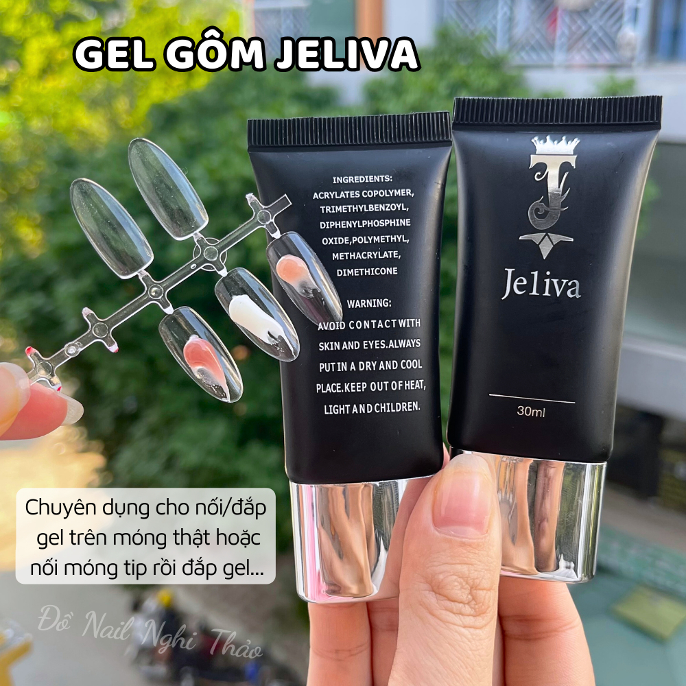 Gel gôm đắp móng JELIVA không chảy