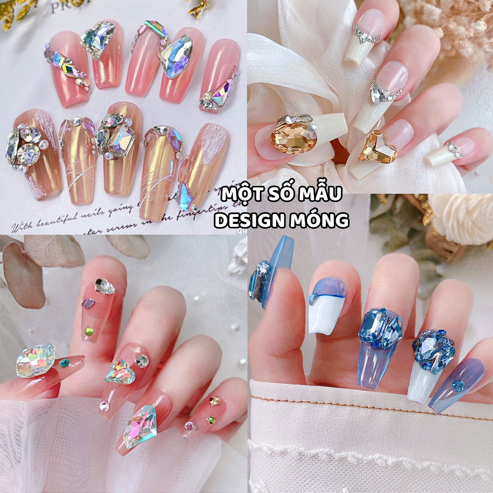 Đá khối nail siêu sáng mix 25 viên size nhỏ JELIVA