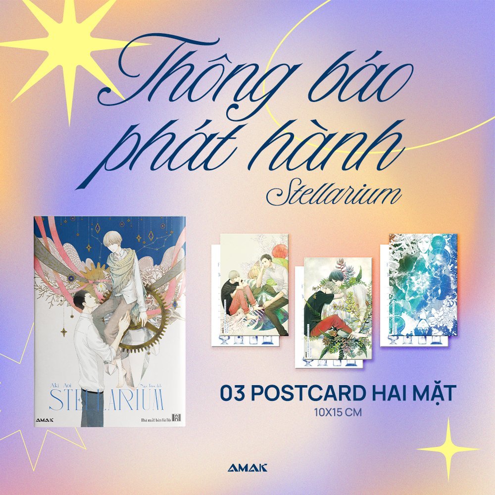 Truyện tranh Stellarium - Tặng kèm 3 Postcard màu - Boys Love - AMAK