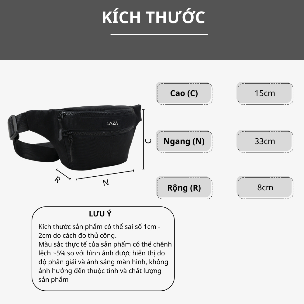 Túi đeo chéo nam nữ Tuti Bag 581 - Chất liệu canvas trượt nước cao cấp - Thương hiệu LAZA Premium Collection