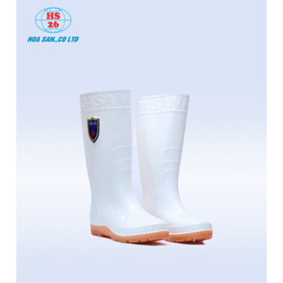 [U22] Ủng PVC Hoa San bảo hộ lao động, chịu nước, chống trơn trượt, va đập - Đồ bảo hộ lao động cao cấp