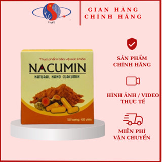 [ CHÍNH HÃNG - LỌ 50gram & 60 viên] Nghệ nano NACUMIN tinh bột nghệ nguyên chất - SP Viện Hàn Lâm KH&CN Việt Nam