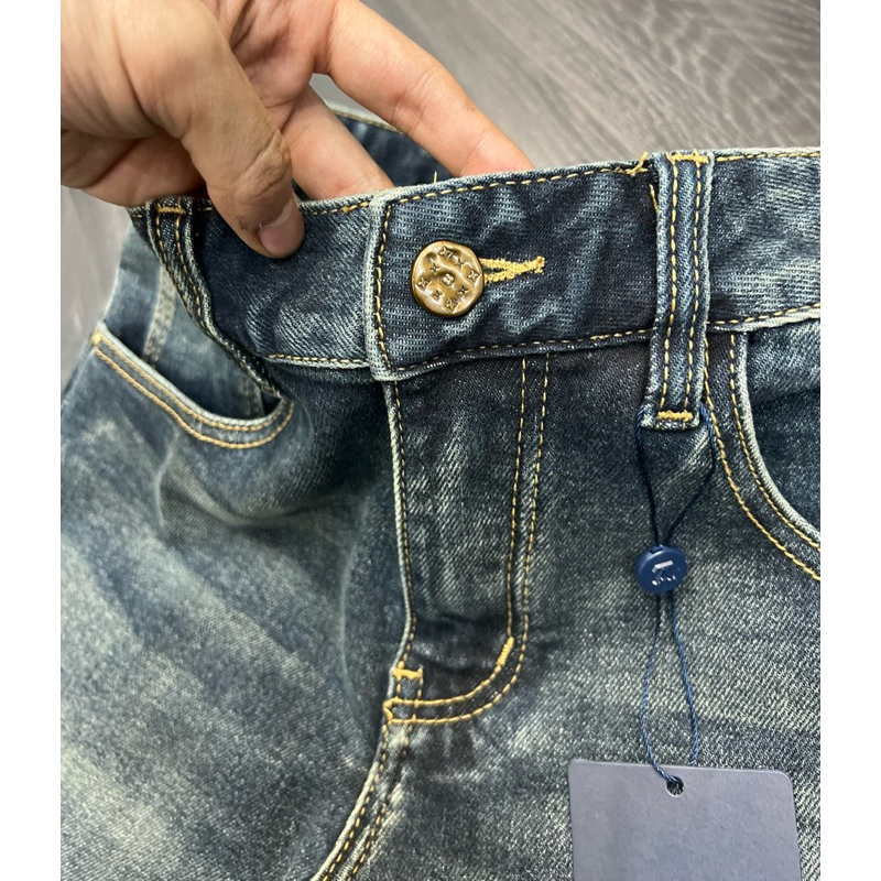 ✅New✅ Quần Jean L.V Xanh Nhạt Túi Mặt Người