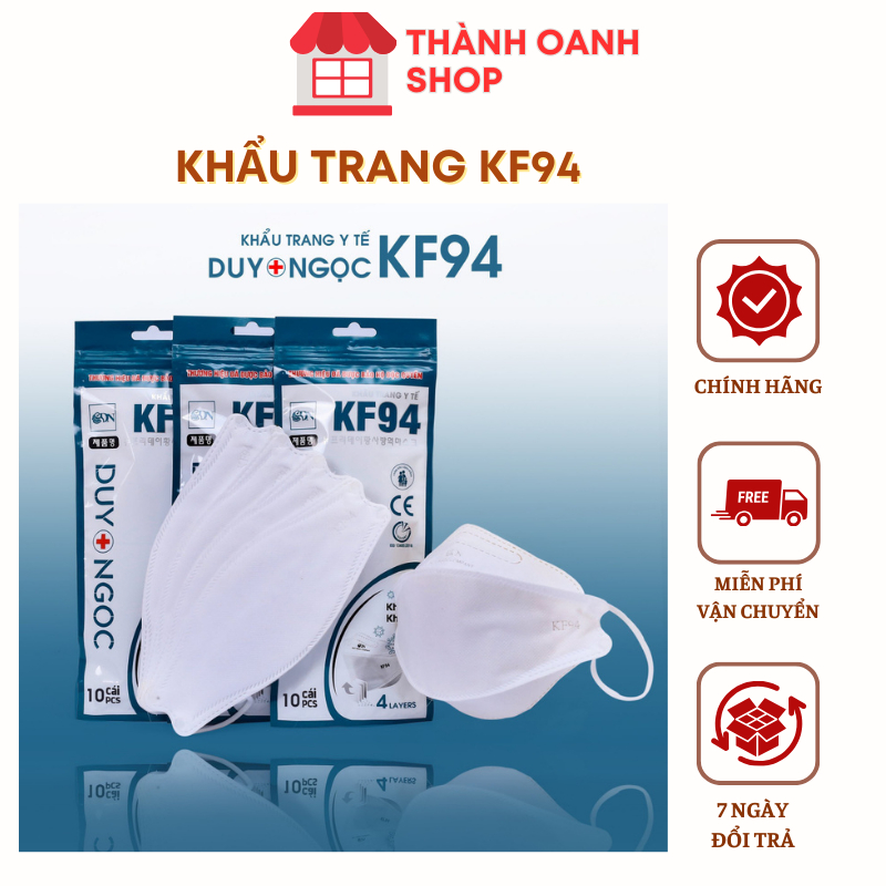 Khẩu trang KF94 Duy Ngọc mẫu mới túi 10 cái -Thành oanh shop