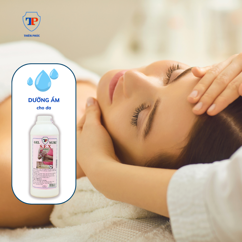 Dầu massage body Thiên Phúc chuyên dụng spa mát xa giúp cơ thể thư giãn siêu trơn, giảm đau 900ml