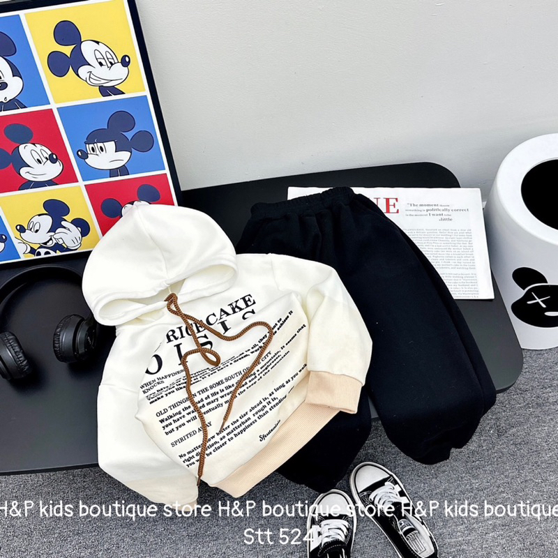 Bộ loang mũ chữ OISIS bé trai