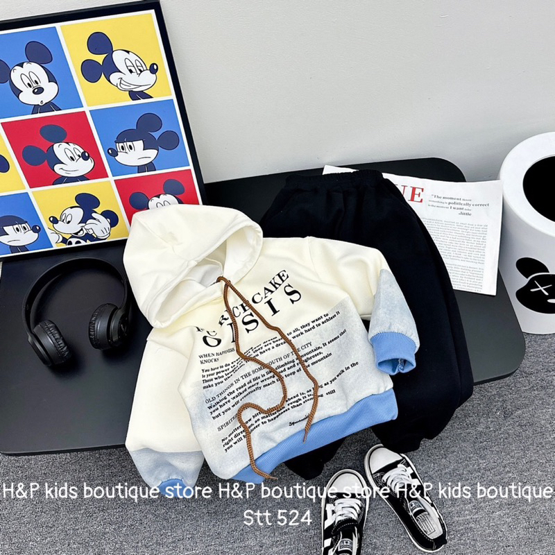 Bộ loang mũ chữ OISIS bé trai