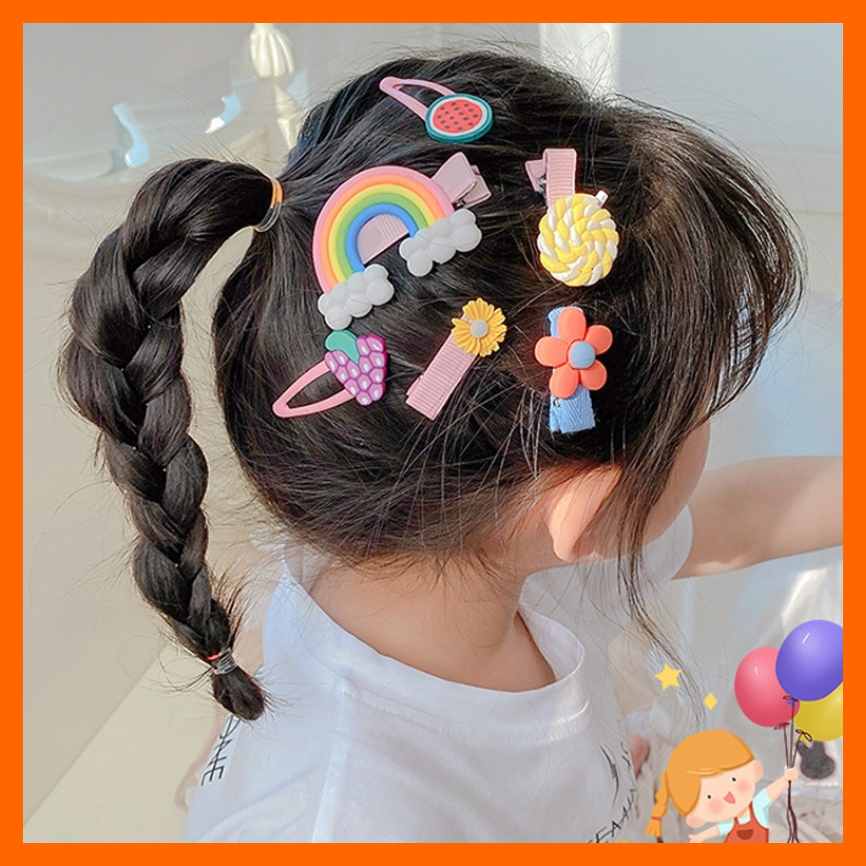Kẹp mái trẻ em nhiều mẫu cài tóc nữ cute hàn quốc, set cặp mái xinh đáng yêu đi chơi chụp ảnh đẹp giá rẻ thời trang