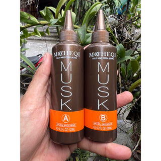Thuốc Uốn Tóc Lạnh Tại Nhà Không Mùi Siêu Xoăn Mochequi Musk | Made in Germany | 120ml x2