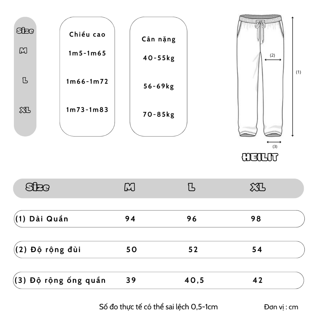 Quần Nỉ Dài Nam Họa Tiết Chữ STIP Ngôi Sao HeiLit Form Ống Rộng Vải Nỉ Dày Dặn