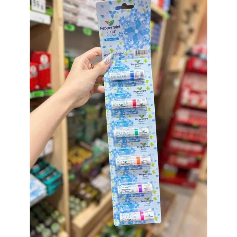 01 Ống Hít Thông Mũi Hương Bạc Hà Nguyên Bản 2 Đầu Peppermint Field Thái Lan