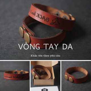 Vòng Tay Da Bò 2 Chế Độ Nút Bấm Saigon Leather VT001