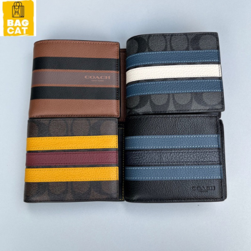 Sẵn ship Ví nam COACH kèm card holder họa chính hãng,kèm hộp làm quà tặng