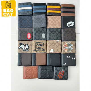 Sẵn ship Ví nam COACH kèm card holder họa chính hãng,kèm hộp làm quà tặng