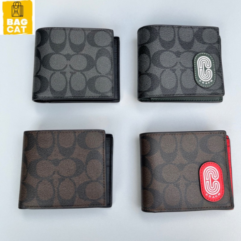 Sẵn ship Ví nam COACH kèm card holder họa chính hãng,kèm hộp làm quà tặng