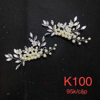 Kẹp tóc bà sui , kẹp tóc cô dâu mẫu mới, phụ kiện tóc handmade, phụ kiện cưới